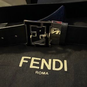 Men’s reversible fendi belt